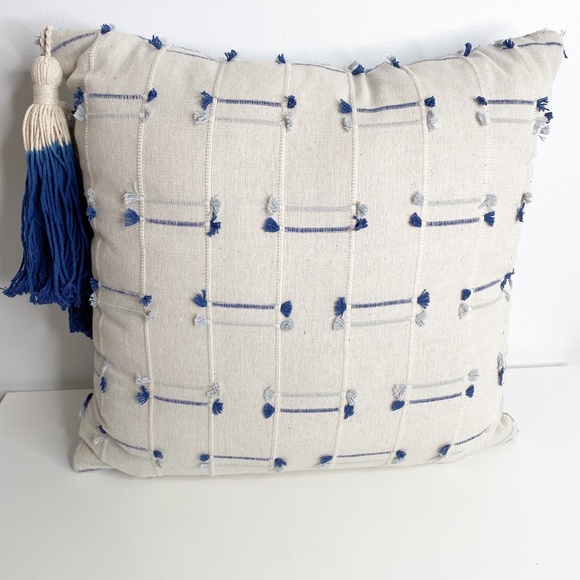 Opalhouse square washed textured throw pillow blue - Picture 5 of 8